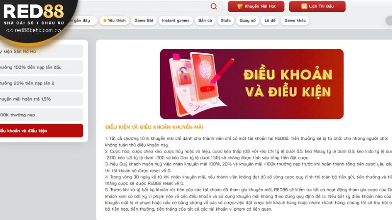 Hãy đảm bảo rằng bạn đã đọc kỹ các điều kiện nhận thưởng