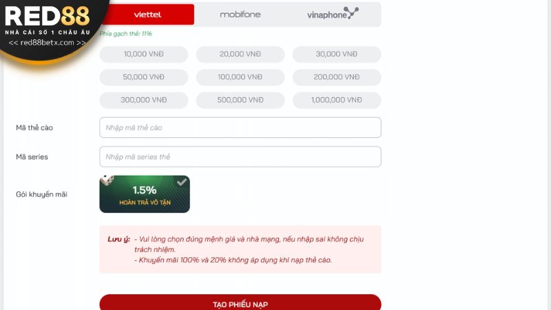 Nhà cái hỗ trợ nhiều phương thức thanh toán thuận tiện