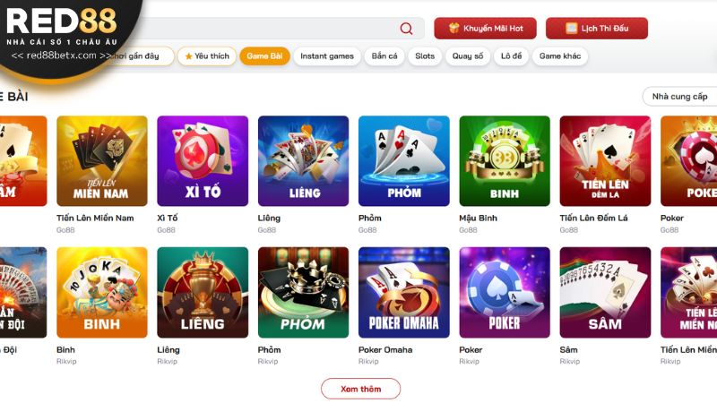 Nhà cái RED88 sở hữu kho game đa dạng, chất lượng cao